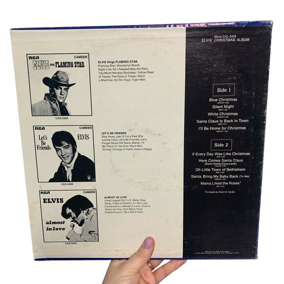 Elvis Christmas Album Vinyl Record 1970 RCA Records - Picture 2 of 6